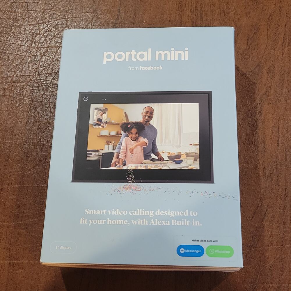 Facebook Portal Mini Smart Speaker  Video Calling Build in Alexa Open Box